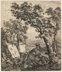 Landschap met Tobias en de Engel, c. 1660